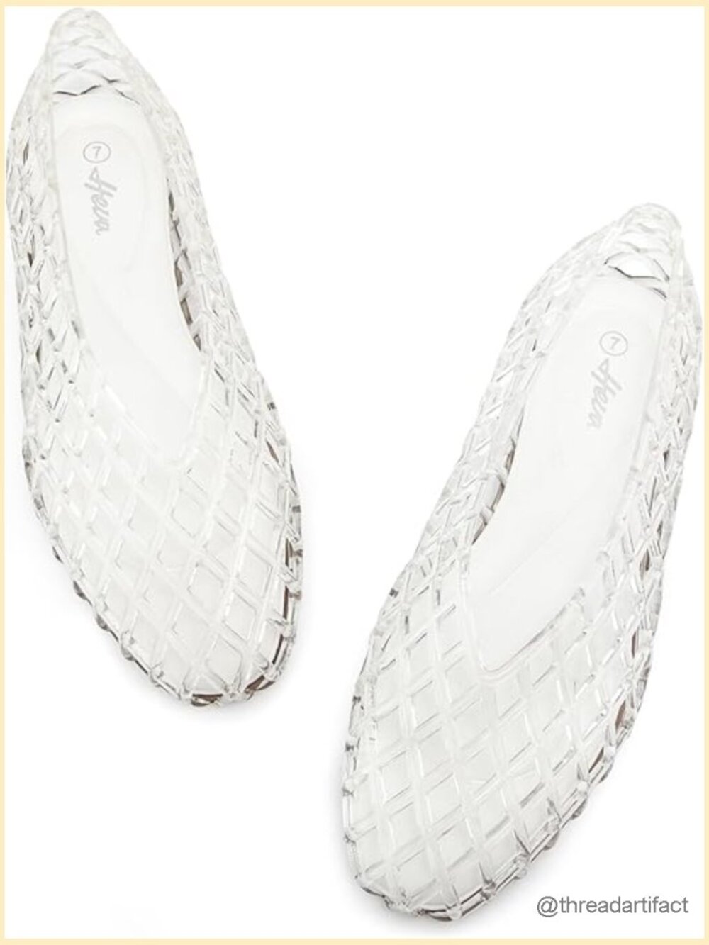 Jelly Mesh Flats Breathable Clear Hollow Shoes Summer Beach Ballet Sandals